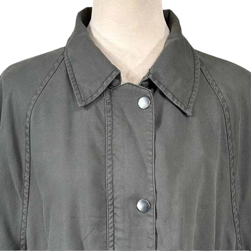 OAT New York NWT Olive Green Raglan Patch Pocket Jacket Size XL - Picture 8 of 14